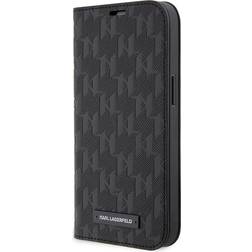 Karl Lagerfeld Saffiano Monogram Book Case for iPhone 14 Pro Max