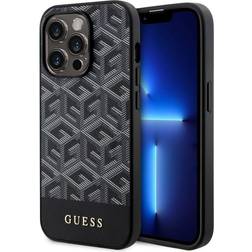 Guess iPhone 14 Pro Max Mobilskal MagSafe GCube Stripes Svart