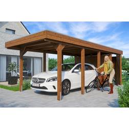 SKAN HOLZ Carport Friesland Set 2 (Gebäudefläche )