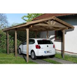 Weka Carport, holzfarben (Gebäudefläche )