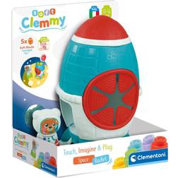 Clementoni softÂ clemmy sensory activity rocket with washable blocks
