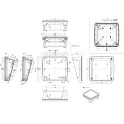 Bopla BoPad BOP 1616 P-9005-SET Consolebehuizing 164 x 160 x 68.40 ABS Zwart (RAL 9005) 1 stuk(s)