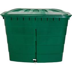 Garantia Regntunna inkl. lock & avtappningskran plast 520L grön