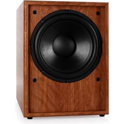 Auna Linie-300-SW-WN Aktiv-Subwoofer Walnuss