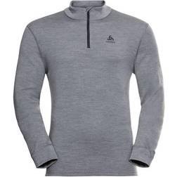 Odlo langarmshirt zip merino 260 grau