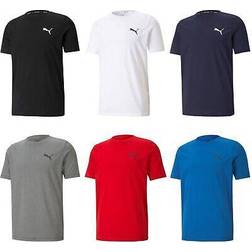 Puma Herren Active Logo Tee T-Shirt, Peacoat