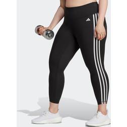 adidas Train Essentials 3-Stripes High-Waisted 7/8 Leggings Plus Size Black 3X