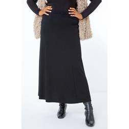 Roman Curve Panelled Midi Skirt