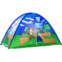 Minecraft Bed Tent Pop-Up Fort Green/Blue/Brown One-Size