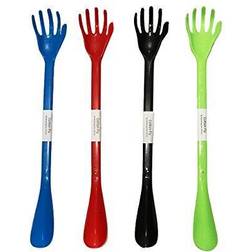 2 back scratcher shoe horn 20" plastic backscratcher body hand massager shoes