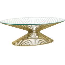 Dkd Home Decor Side 138 Crystal Golden Steel Small Table