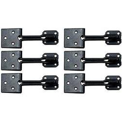 Renovators Supply Wrought Iron Wire Hasp Lock 3 Antique Safety Padlock Clasps with Screws Pack of 6