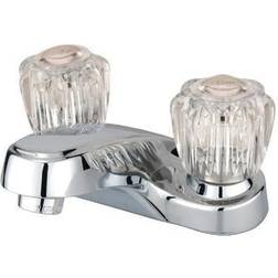 Kingston Brass GKB161 4 in Centerset Bathroom Faucet Polished Chrome Grey