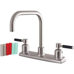 Kingston Brass FB2148DKL Kaiser 8-Inch Centerset Kitchen Faucet Brush Brushed Nickel