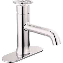 Delta Faucet Trinsic Single Hole Bathroom Sink Stainless Steel, Grey