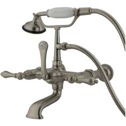 Kingston Brass Cc541T8 Clawfoot Tub Filler Shower Grey