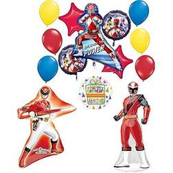 None Power rangers birthday party supplies unleash the power balloon bouquet decor