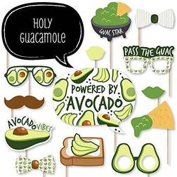 Big Dot of Happiness Hello Avocado Fiesta Party Photo Booth Props Kit 20 Count