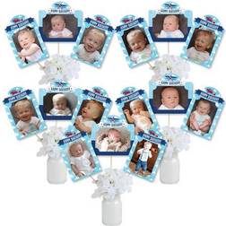 Taking flight airplane party picture centerpiece photo table toppers 15 ct