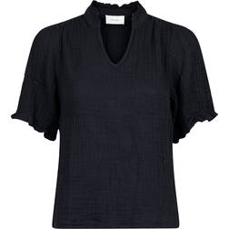 Neo Noir Odesa Linen Blouse - Black