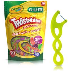 Crayola Twistables Flossers, Fluoride Coated, Twisted Fruit