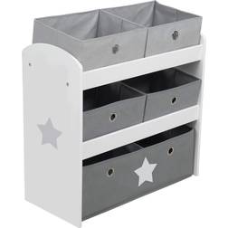 Roba kids spielregal stars, spielzeugregal stoffboxen spielregal top