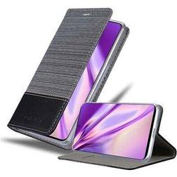 Cadorabo Copertina Del Libro Jeans Optics Samsung Galaxy M40s Cover Smartphone Grigio