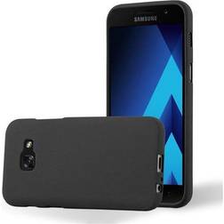 Cadorabo TPU Frosted Cover Galaxy A5 2017 Smartphone Hülle, Schwarz