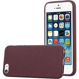 Cadorabo TPU Frosted Cover iPhone 5, iPhone 5S, iPhone SE Smartphone Hülle, Violett