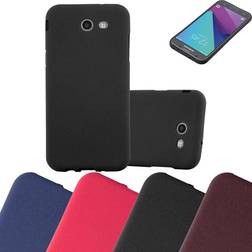 Cadorabo FROST BLACK Case for Samsung Galaxy J3 2017 US Version case cover