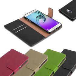 Cadorabo Book Luxury Cover Galaxy A5 2016 Smartphone Hülle, Schwarz