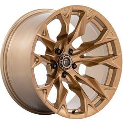 Fuel Off-Road D805 Flame Wheel, 20x9 with 5 on Bolt Pattern Platinum