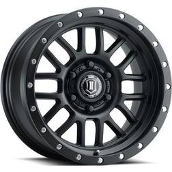 ICON Icon Alloys Alpha Wheel, 17x8.5 with 6 on Bolt Pattern Satin