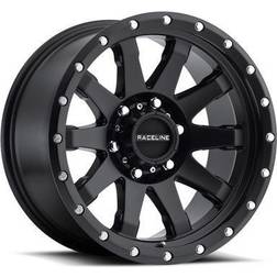 Raceline Raceline Wheels Clutch, 20x10 with 6x135 Bolt Pattern - Satin Black
