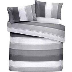 Fusion 'Betley' Classic Wide Stripe Duvet Cover Grey