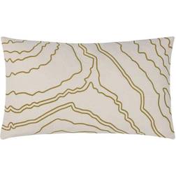 Elise Abstract Geo Structured Chair Cushions White