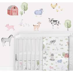 Sweet Jojo Designs Adesivi Murali Grandi Staccabili E Attaccabili Con Animali Della Fattoria