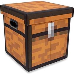 Ukonic Minecraft Brown Chest 13-Inch Storage Bin Chest With Lid