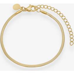 Camilla Krøyer Jewellery Flad Slange Armbånd 15cm - Gold