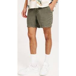 Superdry Studios Overdyed Linen Short Shorts Washed Khaki