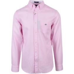 Gant Honeycomb Texture Weave Shirt XL, CALIFORNIA PINK