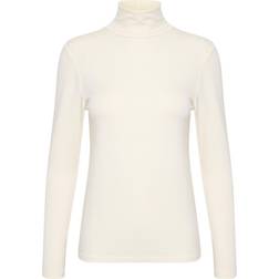 Soaked in Luxury Slhanadi Rollneck Ls Toppe & T-Shirts 30403340 Whisper White MEDIUM