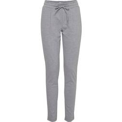 Ichi IHKATE PA2 Stoffhose Damen Sweathose Sweatpants Relaxhose, Größe:XXL, Farbe:Grey Melange 10020