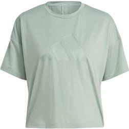 adidas Train Icons Bar Logo T-Shirt Silver Green
