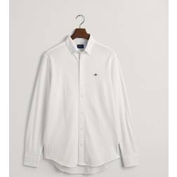 Gant REG JERSEY PIQUE SHIRT Hvid