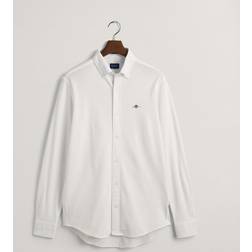 Gant Reg Jersey Pique Shirt - Vit