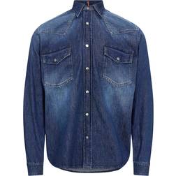 HUGO BOSS Camicia di Jeans - Blu Scuro