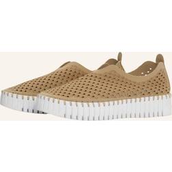 Ilse Jacobsen TULIP3373 Beige slip on skor med perforering