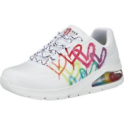 Skechers Uno 2 Dam Sneaker - Flerfärgad Hjärta Tryck Trim