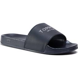 Tommy Hilfiger Sandaler och Slip-ons Th Glitter Pool Slide FW0FW04982 Desert Sky DW5 Mörkblå